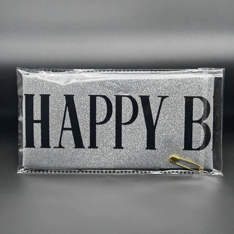Birthday Girl Sash Glitter Holographic Birthday Sash For Women Birthday Party Decorations